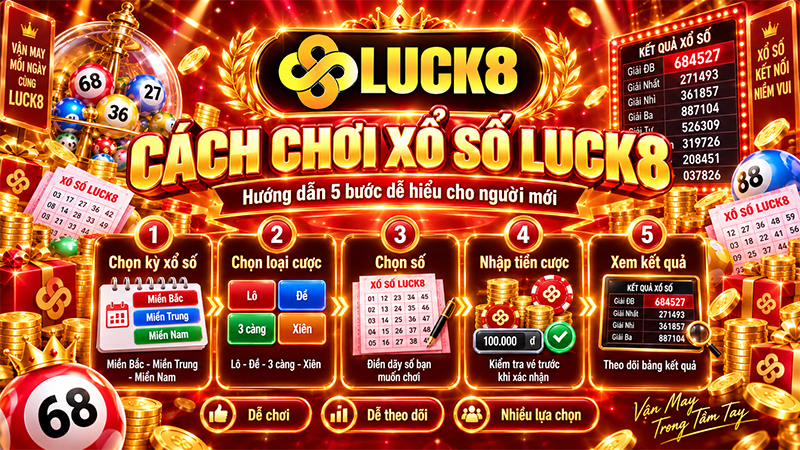 Hướng dẫn cách chơi xổ số tại Luck8