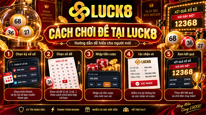 Cách chơi đề tại LUCK8
